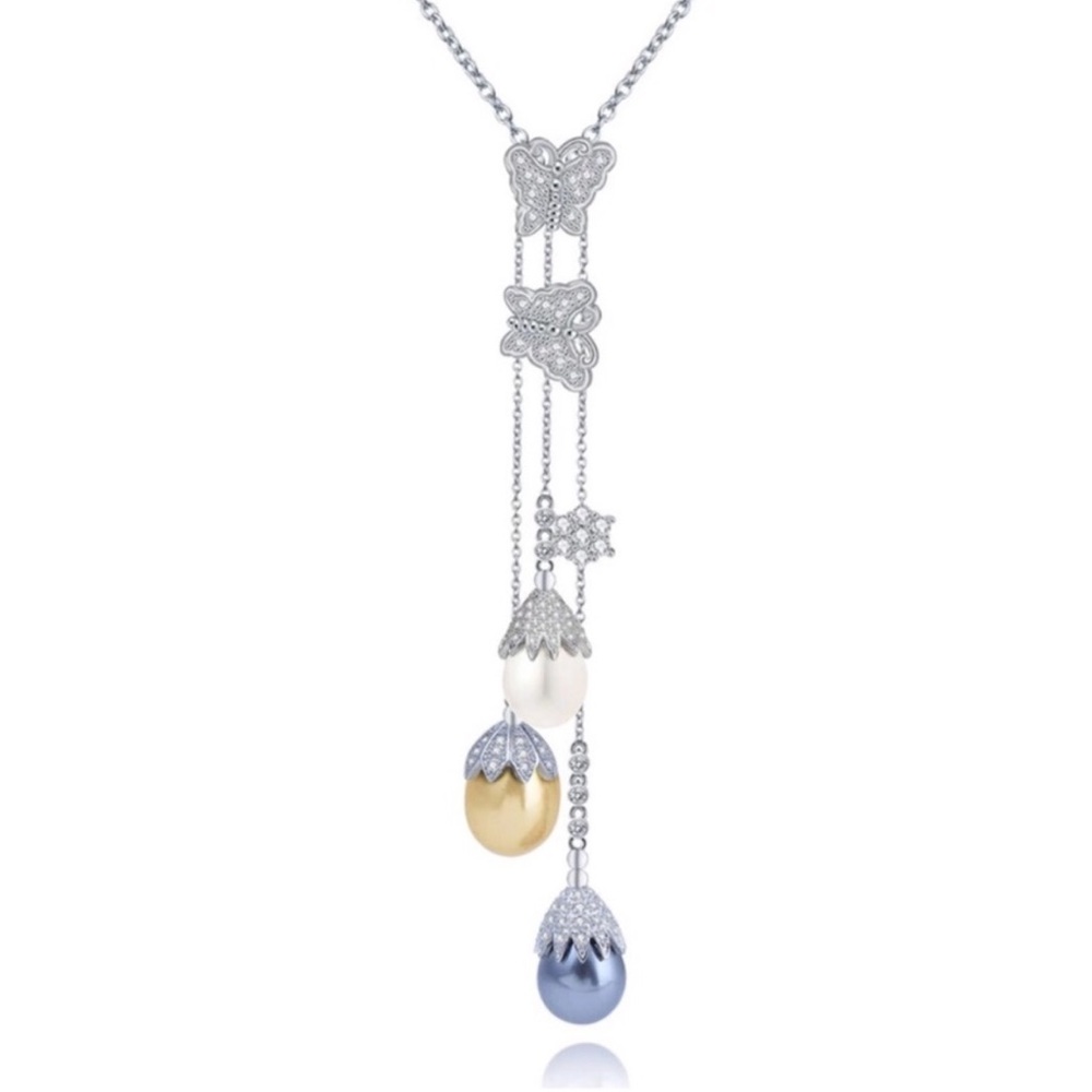 Swarovski Crystals The Aline Pearl Earrings - Picture 5 of 5